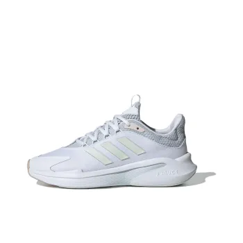 Adidas Alphaedge + Anti Slip Wear Resistant Low Top Casual Running Shoes Women's White Blue