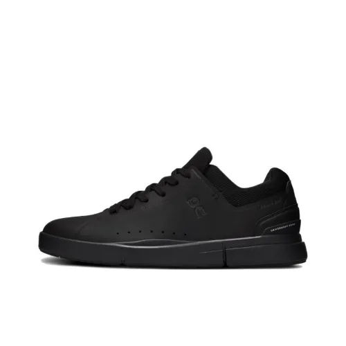 On THE ROGER Skateboard Shoes Men Low-Top Black