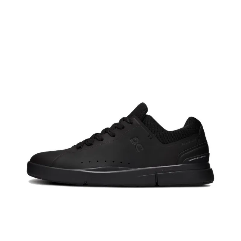 On THE ROGER Cushioning, Wear Resistant Low Top Skateboard Shoes Men's Black-0