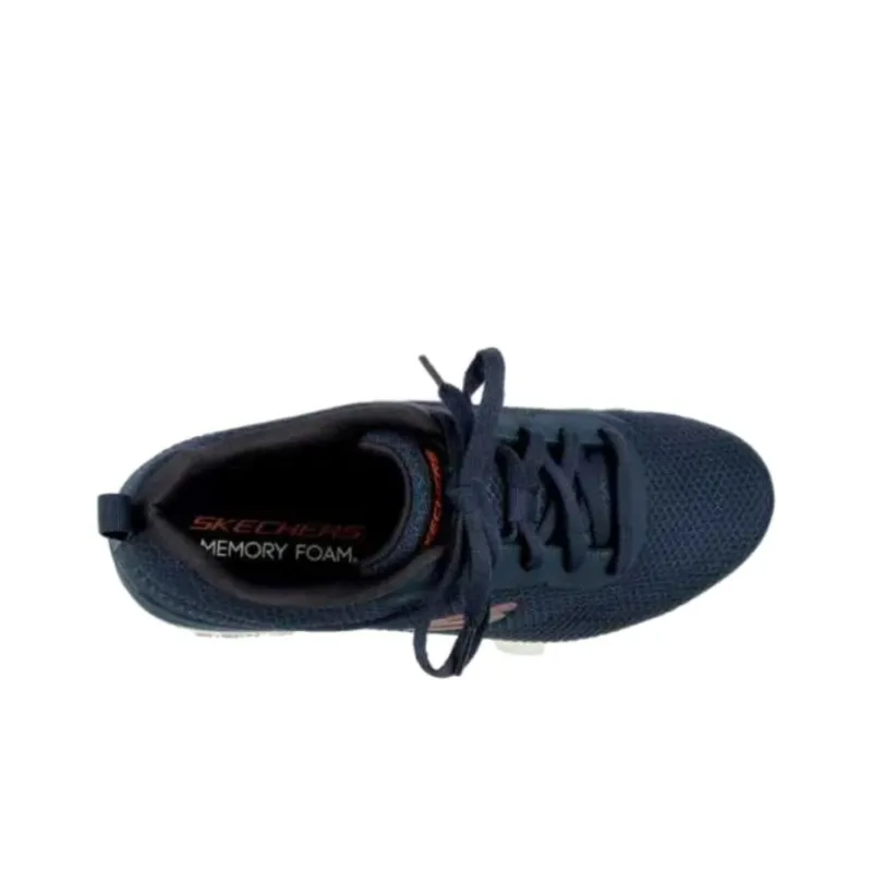 Skechers Cushioning, Wear Resistant Low Top Casual Running Shoes Men's Blue-3