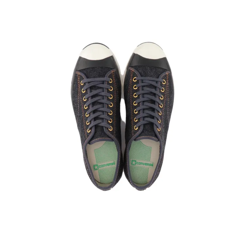 Converse Jack Purcell Ret Hvs Anti Slip Wear Resistant Low Top Canvas Shoes Unisex Blue Japan Version-3