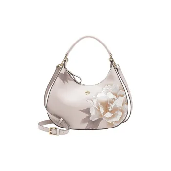 Ancient Yi Xi Cow Leather New Chinese Style Underarm Shoulder Bag, Crossbody Bag, Handbag Regular Women's Litmus Red