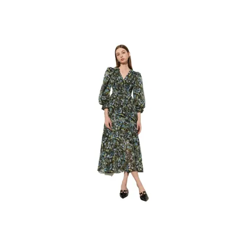 DPLAY Long-Sleeved Dresses Women's Monet Garden