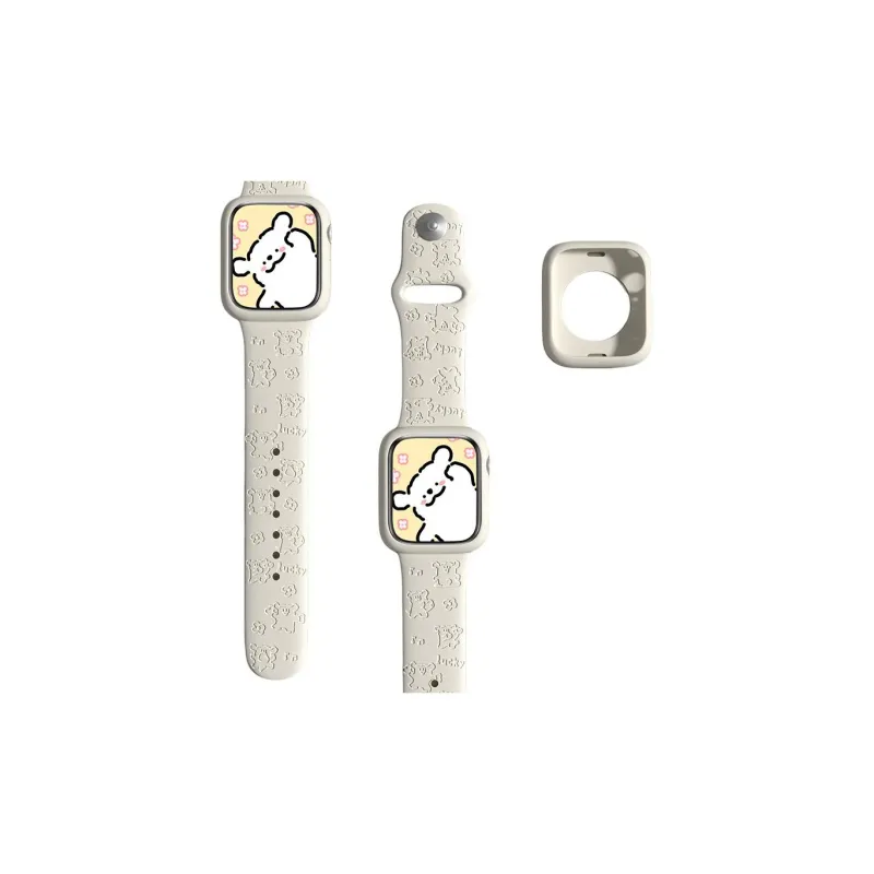 FZRT Apple Compatibility Watch Band 41/45mm Silicone Material-0