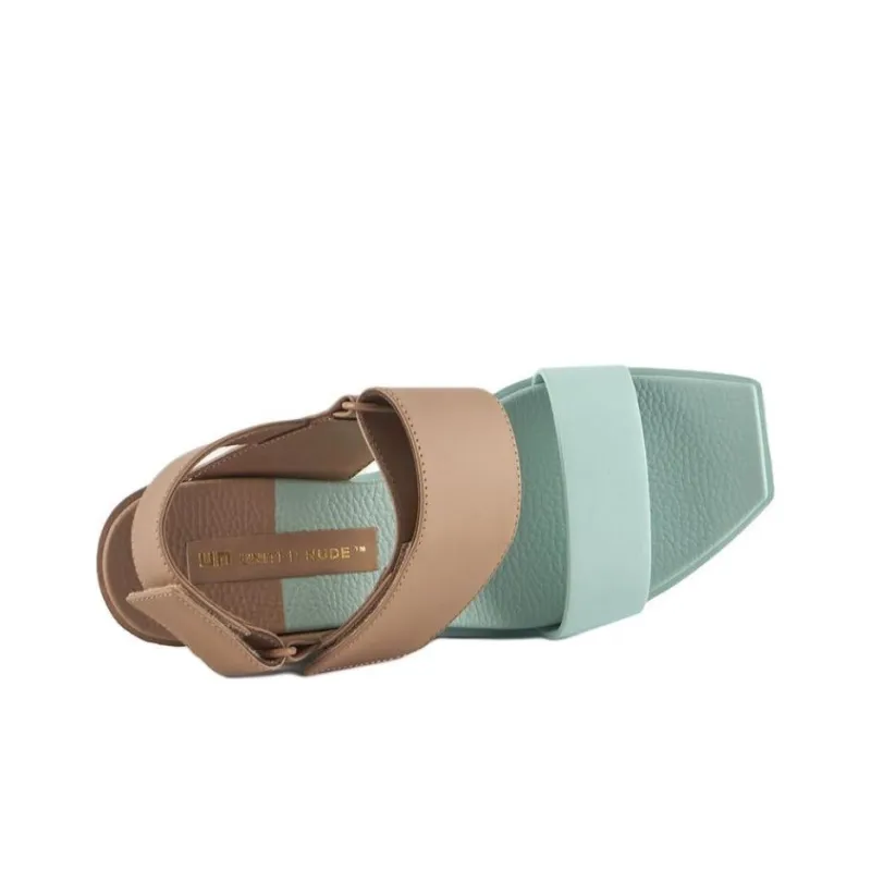 UNITED NUDE Delta Wedge Strap Sandals 10cm Women's Umber-4