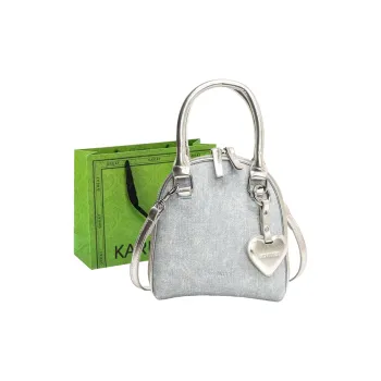 KARUISHA PU Shoulder Bag Women's Denim Silver/Denim Brown/Denim Black