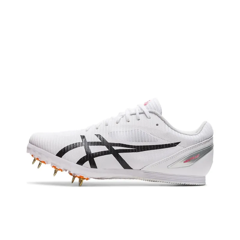 Asics Durable Breathable Low Top Running Shoes Unisex White Black Japan Version-0