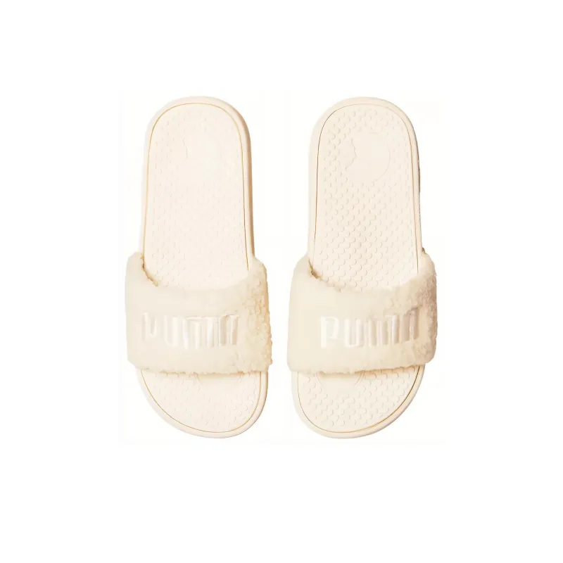 Puma Women's Cool Cat Sherpa Slide 'Whisper White'-2