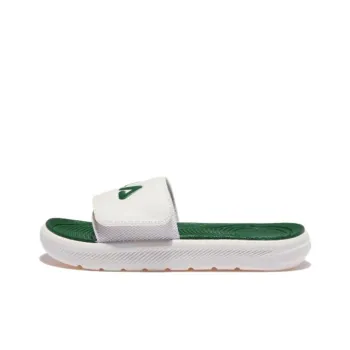 FILA Rubber Sole Slide Slippers Unisex White Green