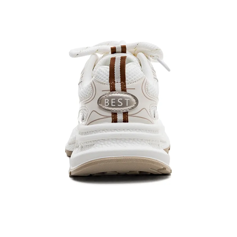 RENBEN Wear-Resistant Breathable Height Increasing Low-Top Chunky Sneakers Women's-4