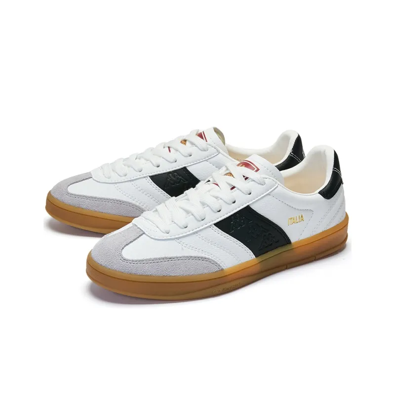 Kappa Slip Resistant Cushioning Low Top Skateboard Shoes Unisex White-2