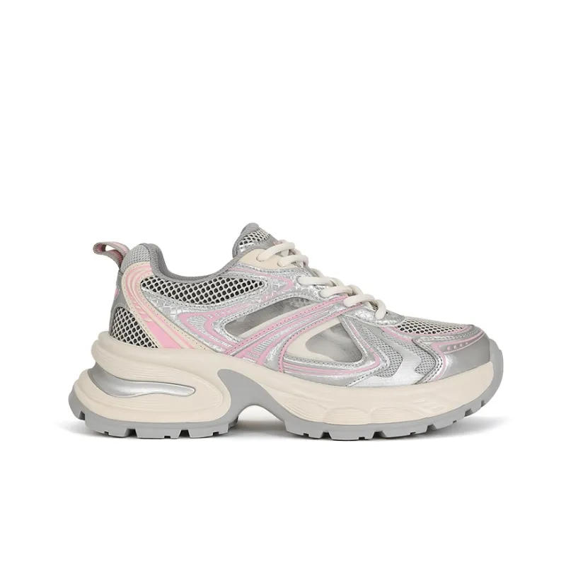 CHRISTINE SHEII Durable Breathable Low-Top Chunky Sneakers Women's-1