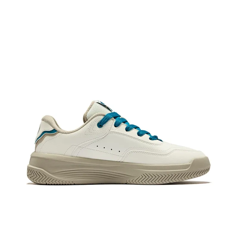 Erke Caramel Latte 2.0 Wear-Resistant Slip-Resistant Low-Top Skateboard Shoes Men's Microcrystal White/Cyan Green-1