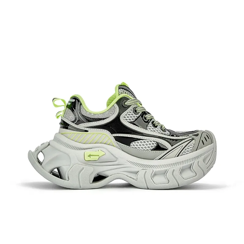 NEXT IMPULSIVE Low Top Chunky Sneakers Unisex Asphalt Gray-1