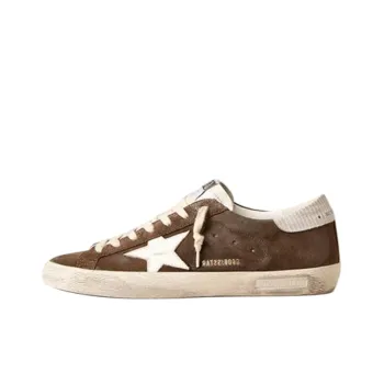 Golden Goose Super Star Low Top Skateboard Shoes Men's Brown