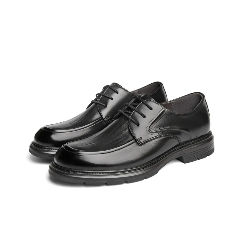 BELLE Dress Shoes Men Low-Top Black-4