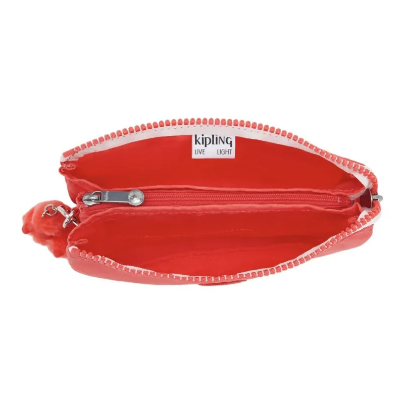 Kipling Recycled Polyamide Wallet Large Size Women's Coral-3