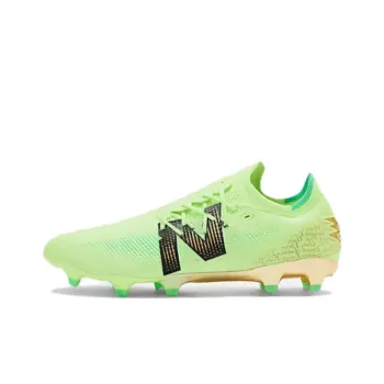 New Balance Furon V7 FG Rubber Long Studs Firm Ground Anti Slip Wear Resistant Soccer Shoes Men's Green