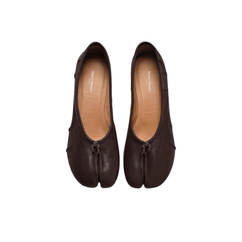 Maison Margiela Tabi Casual Single Shoes 3cm Women's Brown-4