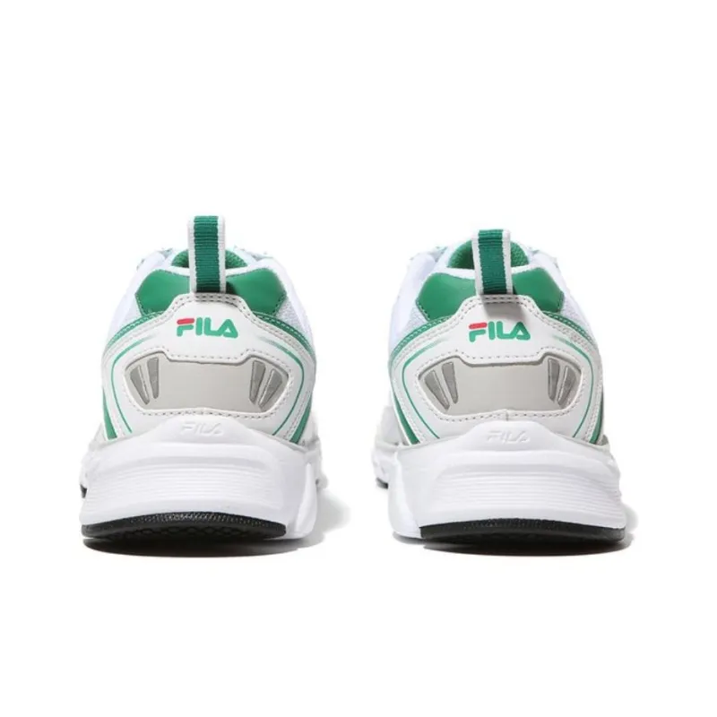 FILA Cushioning Low-Top Casual Running Shoes Women's White Green-3