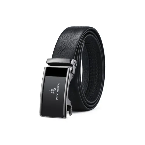 POLOMEISDO Top Grain Cow Leather Brand Belt Husband's Birthday Automatic Buckle Belt Men's Width: 3.5cm
