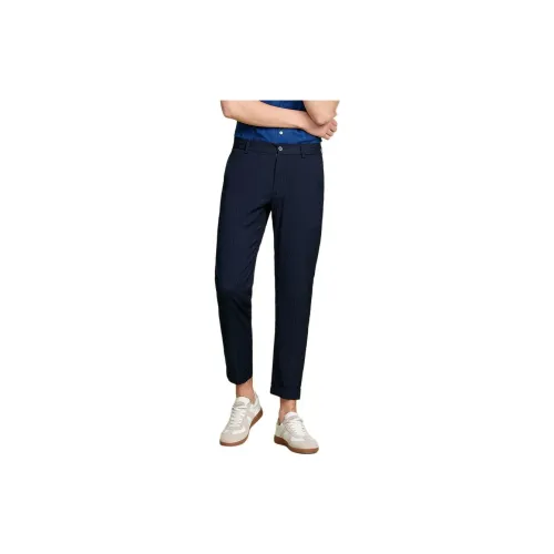 JODOLL Casual Pants Men Navy Blue