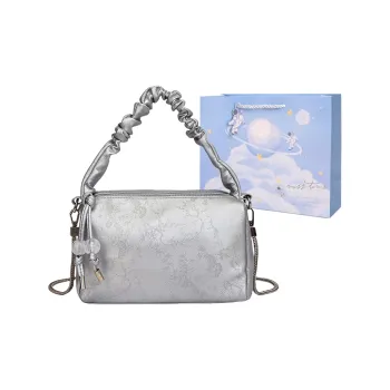 Duoluplo Doron Paul Pu Underarm One Shoulder Handbag Women's Black/Silver/Cherry Blossom Pink/Milkshake White