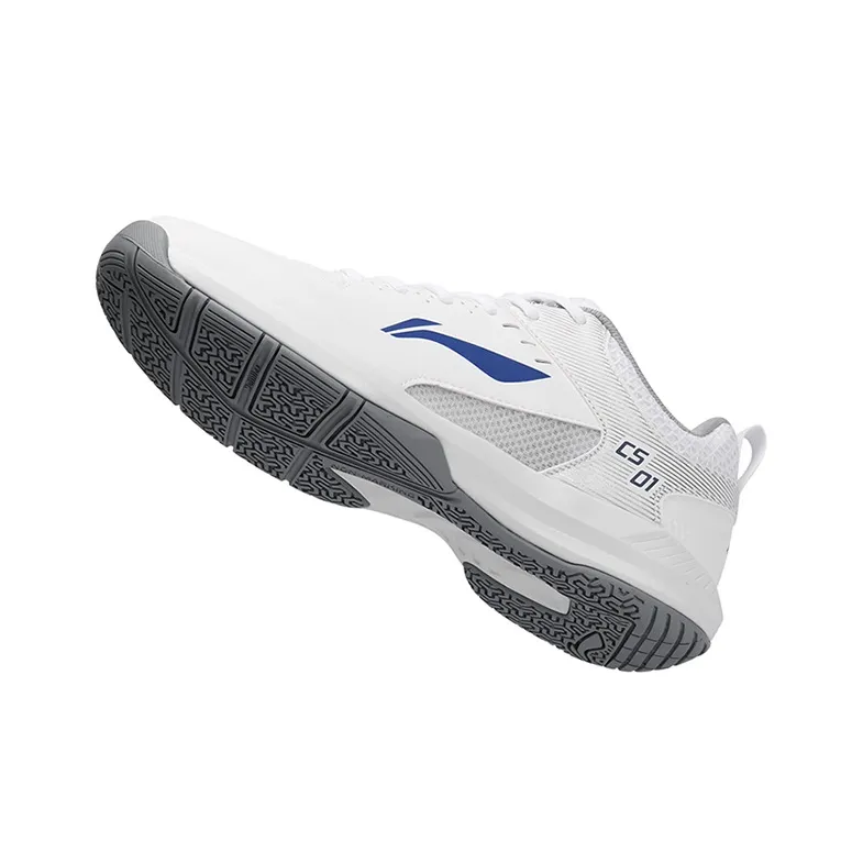LiNing Feather Cushioned Wear Resistant Breathable Lightweight Low Top Badminton Shoes Unisex Standard White-8