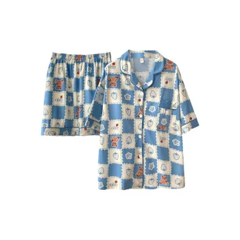 CAIHENGTONG Pajama Set Women's Blue