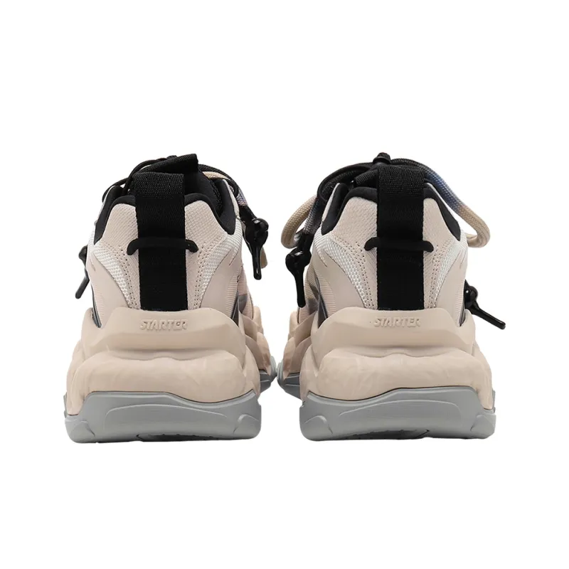 STARTER Rock Formation Series Anti Slip Wear Resistant Low Top Chunky Sneakers Women's Beige-3