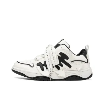 HART DAVIS Rebel I Series Low Top Stylish Skateboarding Shoes Unisex Black White