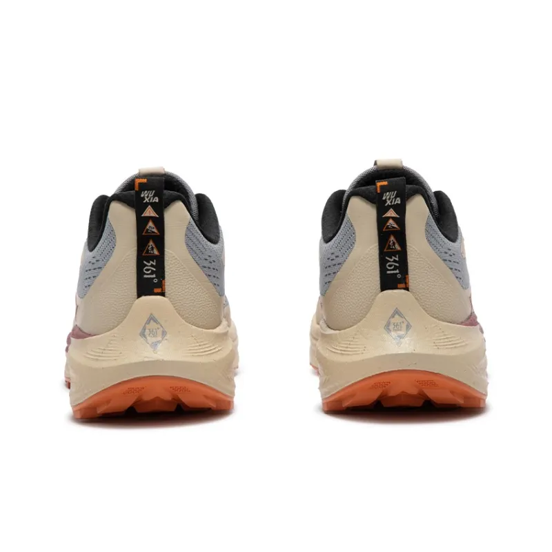 361° Cushioning Anti Slip Wear Resistant Breathability Low Top Running Shoes Men's Zinc Iron Gray-3