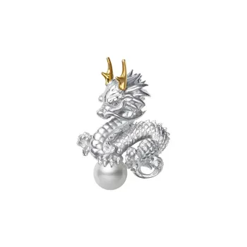 MIKIMOTO Silver Brooches Unisex Silver