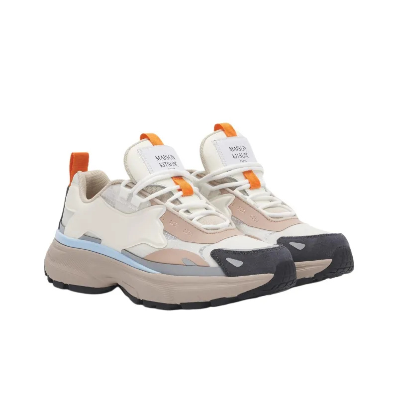 Maison Kitsune Low Top Casual Shoes Women's Beige Pink-2