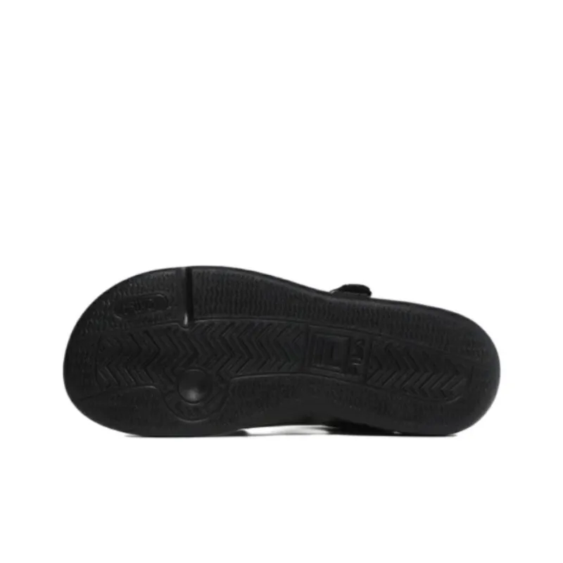 FILA Court Sd Beach Sandals Unisex Black Korean Style-5