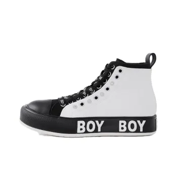 Boy London High Top Skateboard Shoes Unisex White