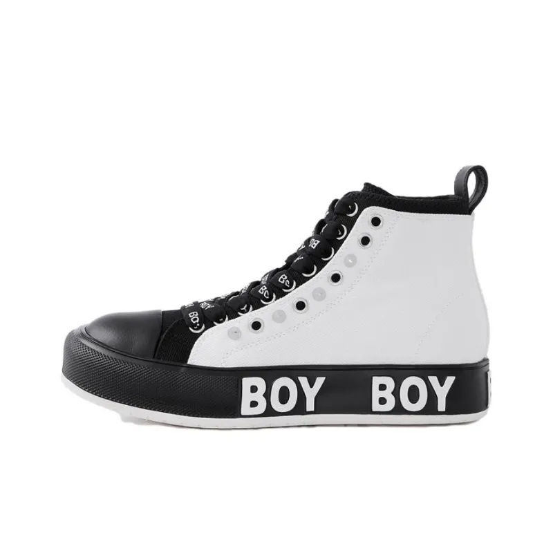 Boy London High Top Skateboard Shoes Unisex White-0