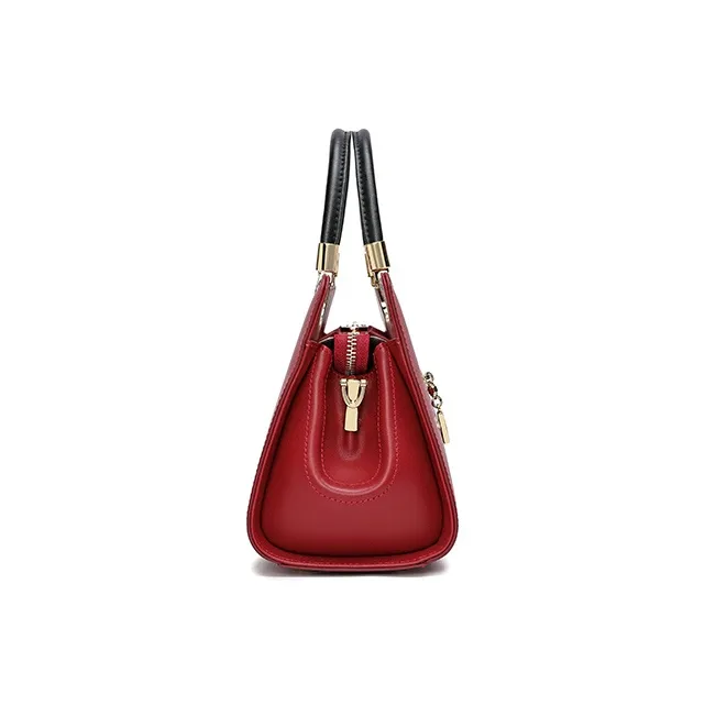 Ancient Yi Xi Cow Leather Wedding Mom Bag, Wedding Handbag, Shoulder Bag, Crossbody Bag Tubas Women's Red Door Opening-3