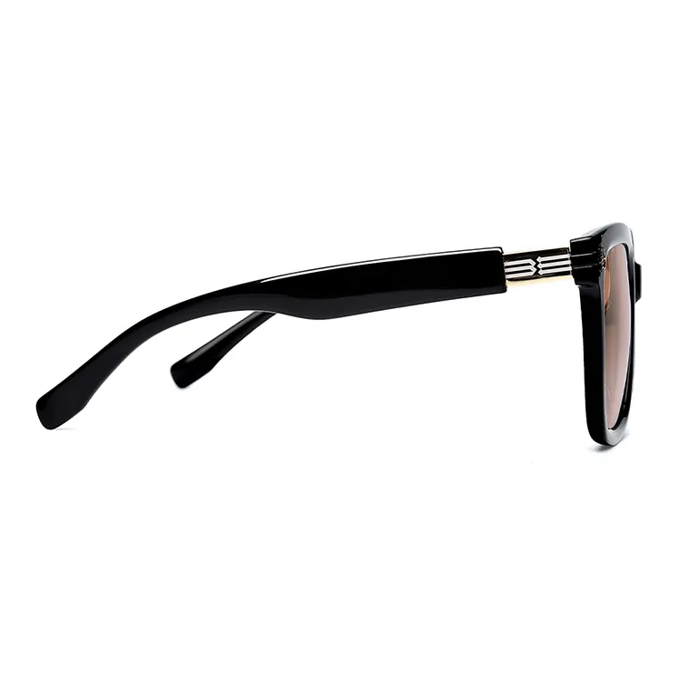 Sijue Square Sunglasses Unisex Tea Brown-3