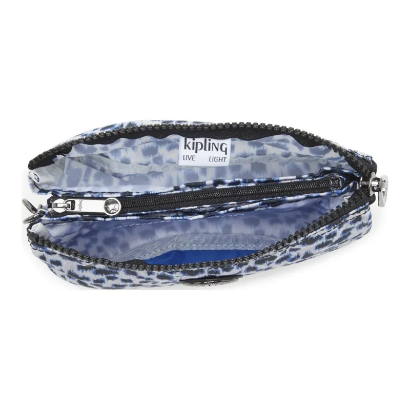 Kipling Recycled Polyester Wallet Large Size Women's Curious Leopard Print-3