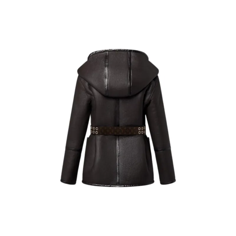LOUIS VUITTON Signature Short Reversible Wrap Coat-1