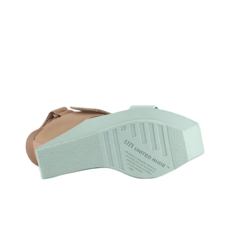 UNITED NUDE Delta Wedge Strap Sandals 10cm Women's Umber-5