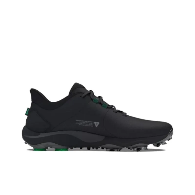 Under Armour UA Drive Pro Golf Anti Slip Wear Resistant Low Top Golf Shoes Men's Black Green-1