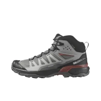 SALOMON X Ultra Pioneer 360 MID GORE TEX Cushioning Wear Resistant Mid Top Hiking Shoes Men's Black Gray