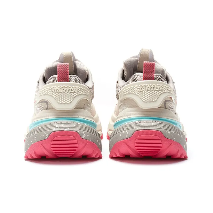 STARTER Dirty Chunky Sneakers Low Top Chunky Sneakers Women's White-4