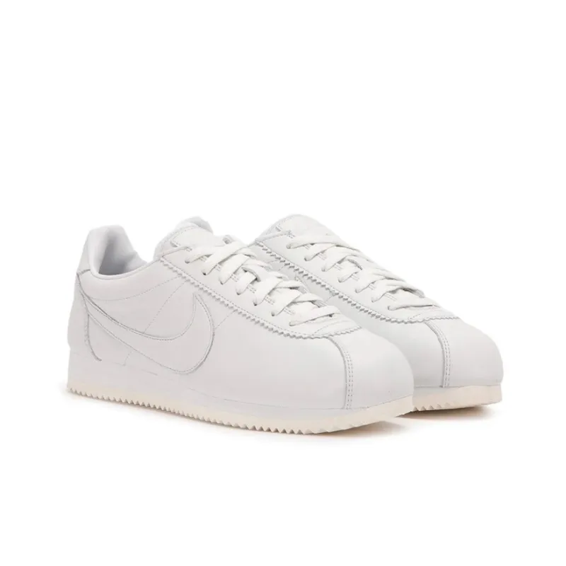 Nike Cortez Cushioning Wear Resistant Low Top Casual Running Shoes Unisex White-2
