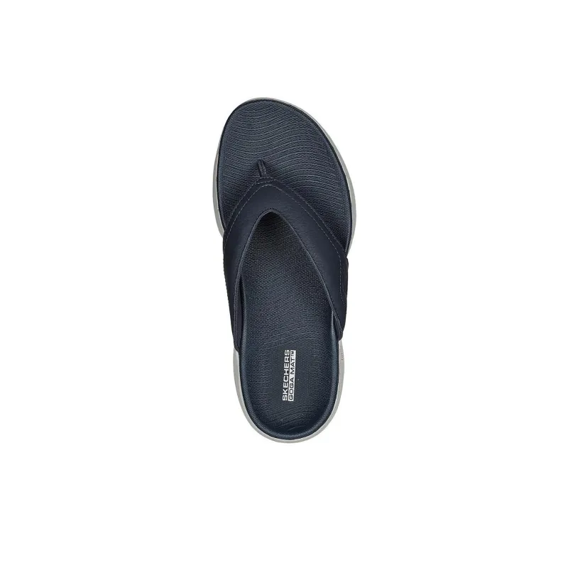 Skechers Go Walk 6 Odor-Resistant Slip-Resistant Flip Flops Men's Marine Blue-2