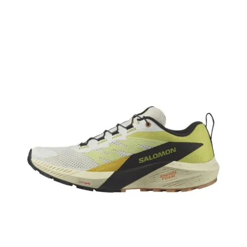 SALOMON Sense Ride 5 Running Shoes Men Low-Top Yellow/Black