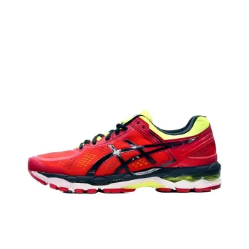 Asics Gel-Kayano 22 Running Shoes Men Low-Top Red/Yellow