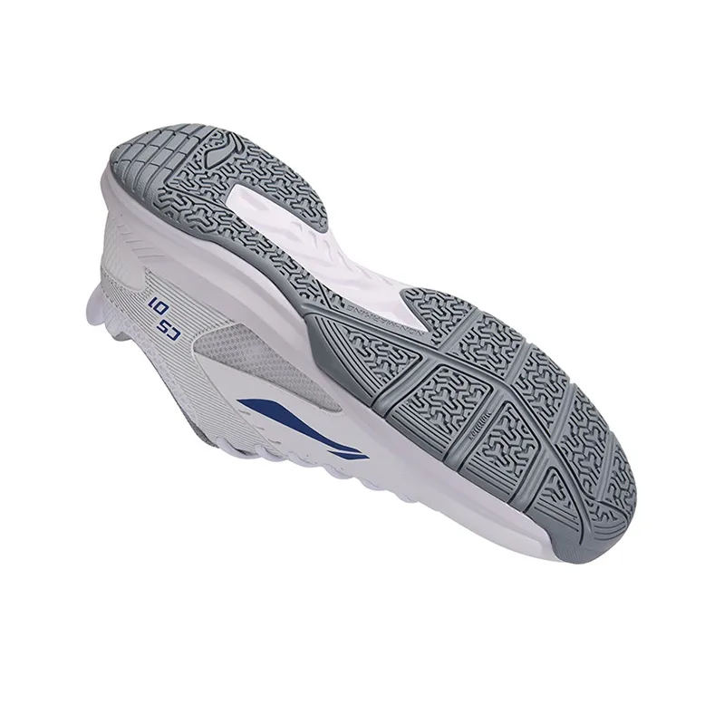 LiNing Feather Cushioned Wear Resistant Breathable Lightweight Low Top Badminton Shoes Unisex Standard White-9